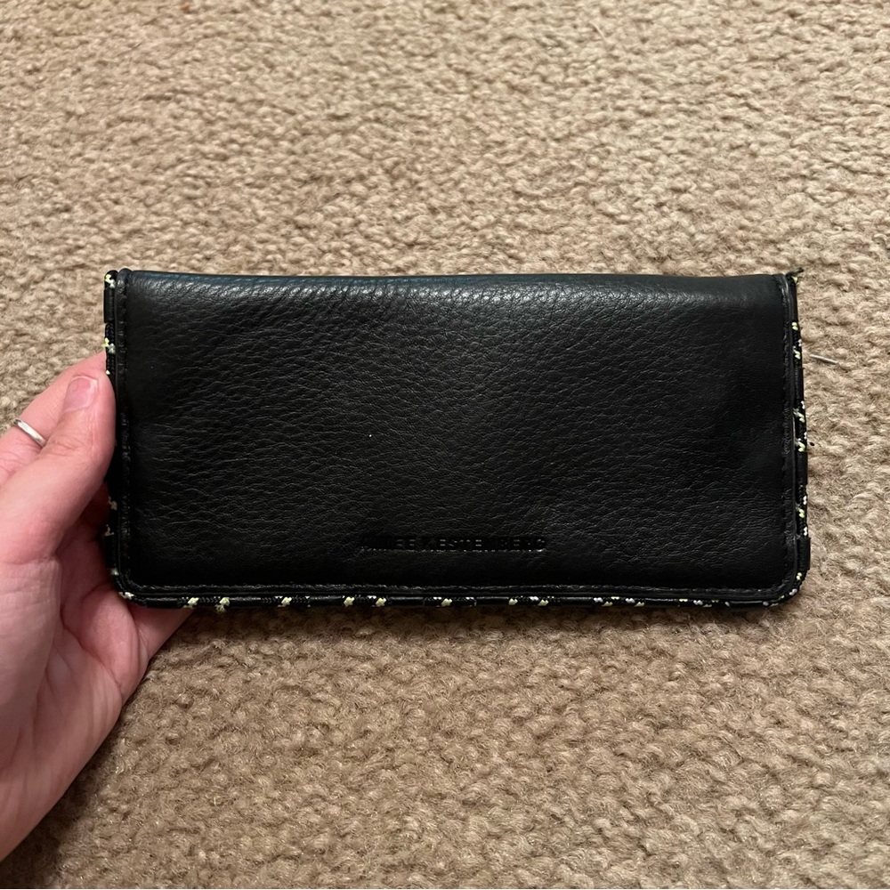 Aimee Kestenberg Black Leather Continental Wallet